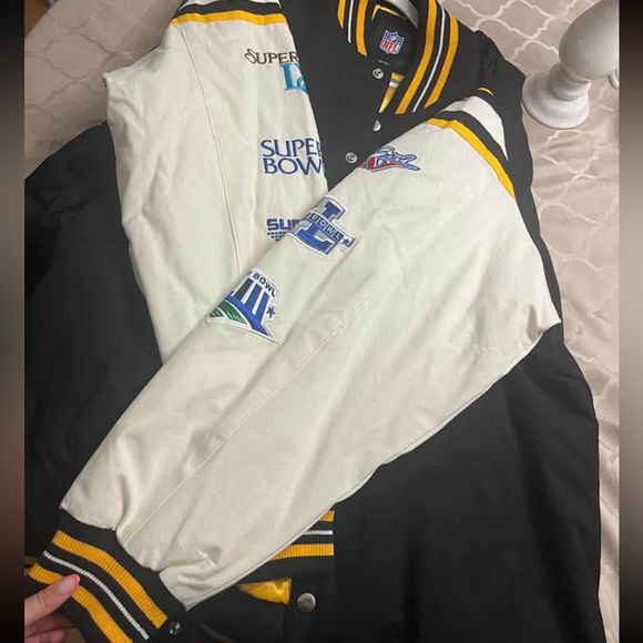 Pittsburg Steelers Vintage Varsity Jacket - Picture 7 of 10